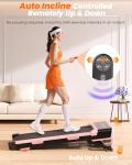 Lacuffy Under Desk Treadmill with Auto Incline