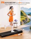 Lacuffy Under Desk Treadmill with Auto Incline