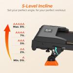 Lichico Compact Walking Pad Treadmill with Incline