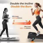 Lichico Compact Walking Pad Treadmill with Incline