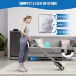 Folding Treadmill Walking Pad with Handle and Remote