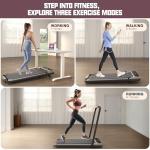 EROMMY Foldable Walking Treadmill with Incline