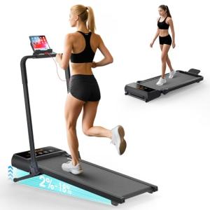 Foldable Walking Pad Treadmill with Auto Incline