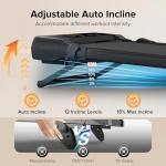 Foldable Walking Pad Treadmill with Auto Incline