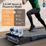 Foldable Walking Pad Treadmill with Auto Incline