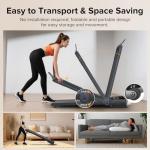 Foldable Walking Pad Treadmill with Auto Incline