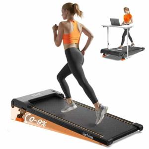 Lichico Compact Walking Pad Treadmill with Incline