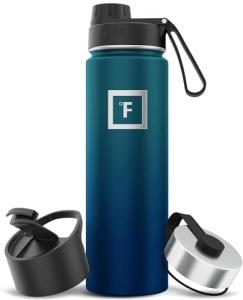 Stainless Steel 650ml Insulated Water Bottle with 3 Lids