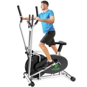 2-in-1 Elliptical Cross Trainer with LCD Monitor
