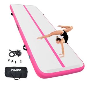 Inflatable Gymnastics Mat with Pump and Repair Kit