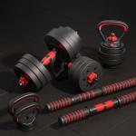 Adjustable 6 in 1 Dumbbell and Kettlebell Set