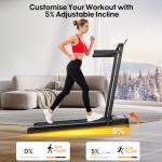 Folding Treadmill with Incline and Mood Lighting