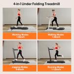 Folding Treadmill with Incline and Mood Lighting