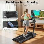 VANNECT Foldable Incline Treadmill with Dual LED Screen