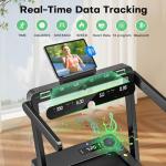 VANNECT Foldable Incline Treadmill with Dual LED Screen