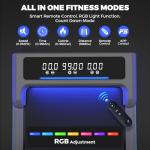 4 in 1 RGB Walking Pad Treadmill for Home