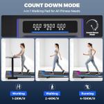 4 in 1 RGB Walking Pad Treadmill for Home