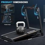 Foldable Treadmill with Incline and Bluetooth