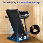 Folding Treadmill with Incline and Bluetooth