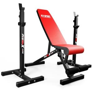 Adjustable Barbell Squat Rack and Bench Press
