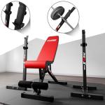 Adjustable Barbell Squat Rack and Bench Press