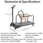 Adjustable Dog Treadmill with Pedometer for Fitness