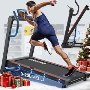 Foldable Treadmill with Incline and Bluetooth