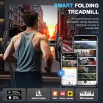 Foldable Treadmill with Incline and Bluetooth