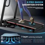 Foldable Treadmill with Incline and Bluetooth