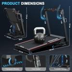 Foldable Treadmill for Home with Smart Features