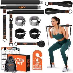Multifunctional Pilates Bar Kit with Resistance Bands