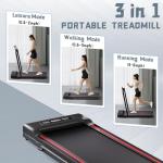Sperax 3-in-1 Folding Treadmill in Black/Red