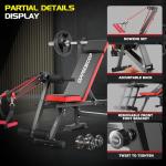 Adjustable Weight Bench Set with Squat Rack
