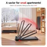 RHYTHM FUN Foldable Walking Pad Treadmill with Incline