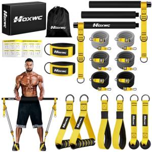 HOXWC Pilates Bar Kit with Resistance Bands