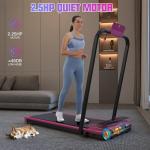 Foldable Walking Pad Treadmill with Handle