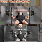 Fostoy 770lbs Adjustable Weight Bench and Squat Rack