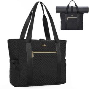 Checkered Gym Tote with Yoga Mat Bag