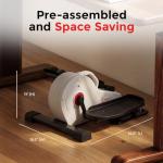 Sunny Health Fully Assembled Magnetic Under Desk Peddler