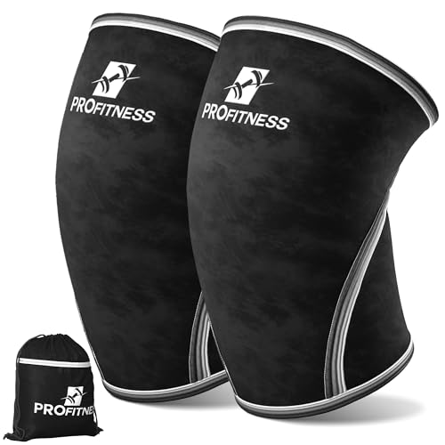 ProFitness 7mm Neoprene Knee Sleeves for Weightlifting