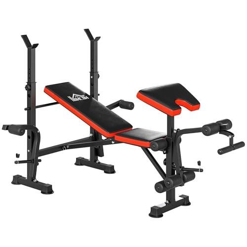 Adjustable Weight Bench with Leg Developer for Home Gym
