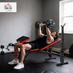Adjustable Weight Bench with Leg Developer for Home Gym