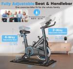 Adjustable Magnetic Resistance Exercise Bike for Home