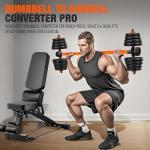 Dumbbell to Barbell Converter for Home Workouts