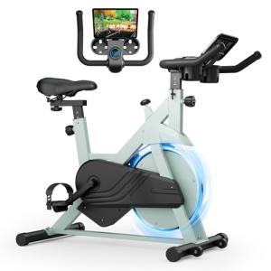 Superun Indoor Spin Bike with Adjustable Resistance