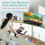 Superun Indoor Spin Bike with Adjustable Resistance