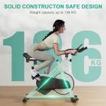 Superun Indoor Spin Bike with Adjustable Resistance