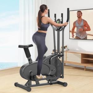 Cowmew 2-in-1 Elliptical Cross Trainer for Home