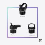 710ml Stainless Steel Insulated Water Bottle with Lids