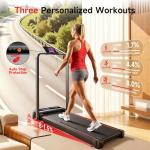 RHYTHM FUN Foldable Walking Pad Treadmill with Incline